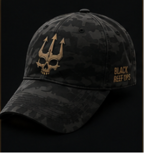 Black Reef Ops embroidered tactical cap